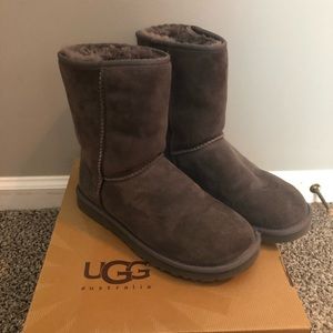 Women’s Classic Short Grey Uggs Size 8